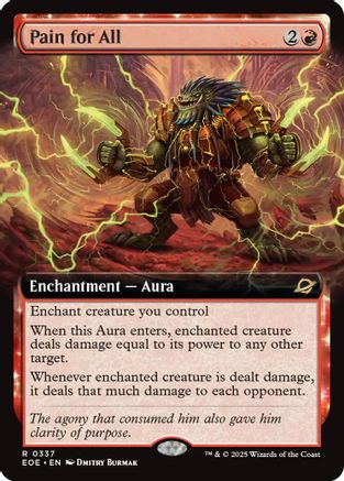 Pain for All (Extended Art) (337) Foil - Edge of Eternities