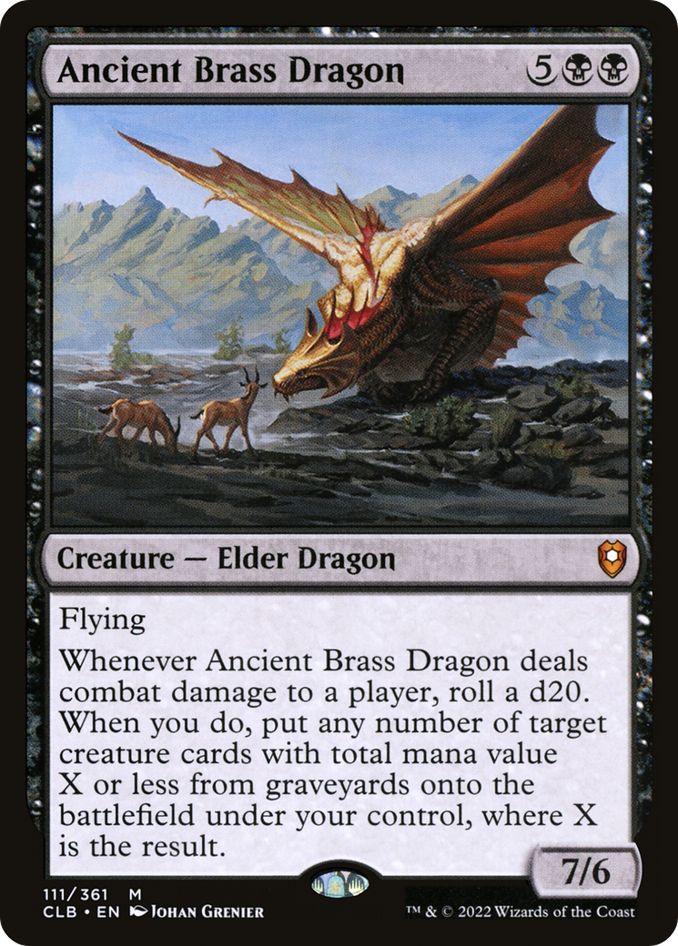 Ancient Brass Dragon (111) Foil - Commander Legends: Battle for Baldur's Gate