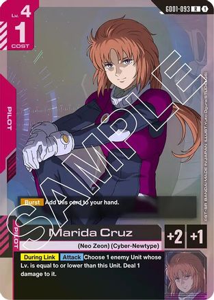 Marida Cruz (GD01-093) Holofoil- Newtype Rising