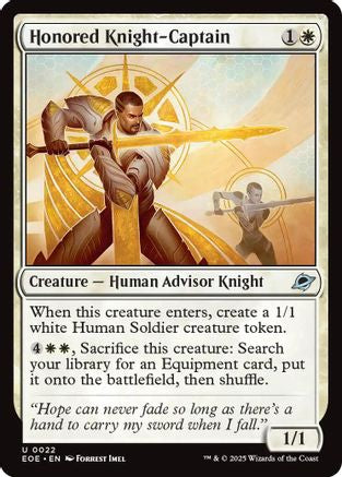 Honored Knight-Captain (022) Foil - Edge of Eternities