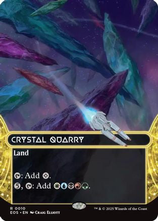 Crystal Quarry (Borderless) (010) Foil - Edge of Eternities: Stellar Sights