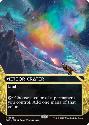Meteor Crater (Borderless) (026) - Edge of Eternities: Stellar Sights