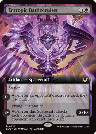 Entropic Battlecruiser (Extended Art) (332) Foil - Edge of Eternities