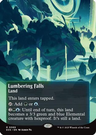 Lumbering Falls (Borderless) (069) - Edge of Eternities: Stellar Sights