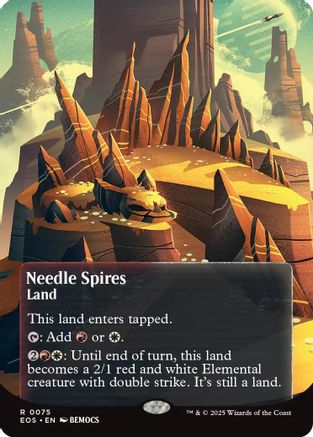 Needle Spires (Borderless) (075) - Edge of Eternities: Stellar Sights