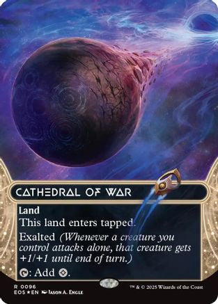 Cathedral of War (Borderless) (096) Galaxy Foil - Edge of Eternities: Stellar Sights