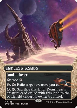 Endless Sands (Borderless) (105) Galaxy Foil - Edge of Eternities: Stellar Sights