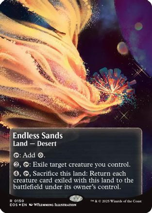 Endless Sands (Borderless) (150) Galaxy Foil - Edge of Eternities: Stellar Sights