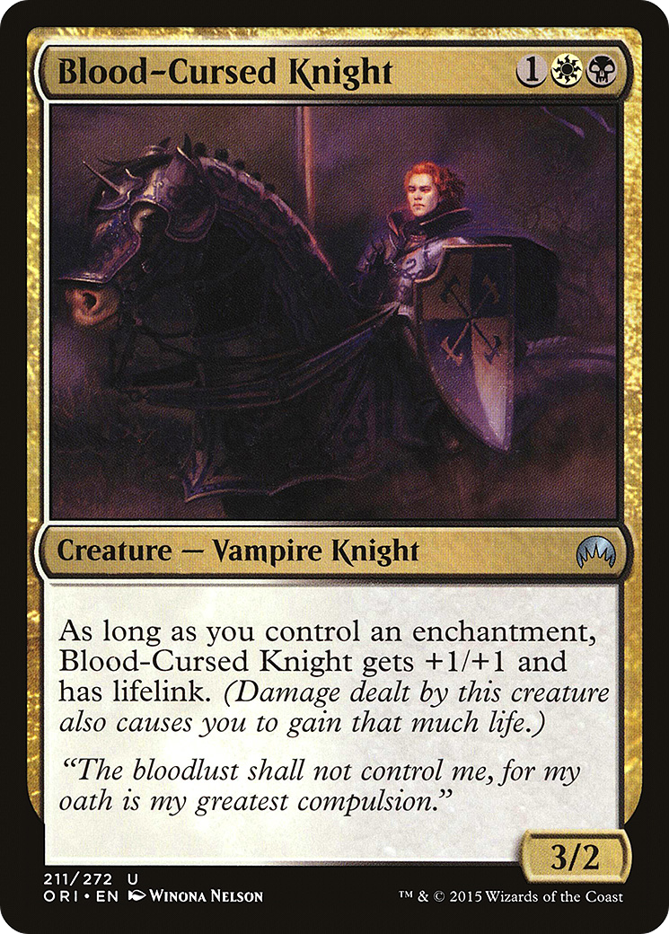 Blood-Cursed Knight (211) Foil - Magic Origins