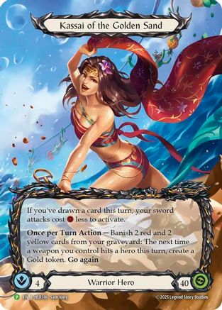 Kassai of the Golden Sand (HER146) Rainbow Foil - FaB Promos