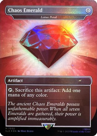 Chaos Emerald – Lotus Petal (7032) Foil - Secret Lair Drop Series
