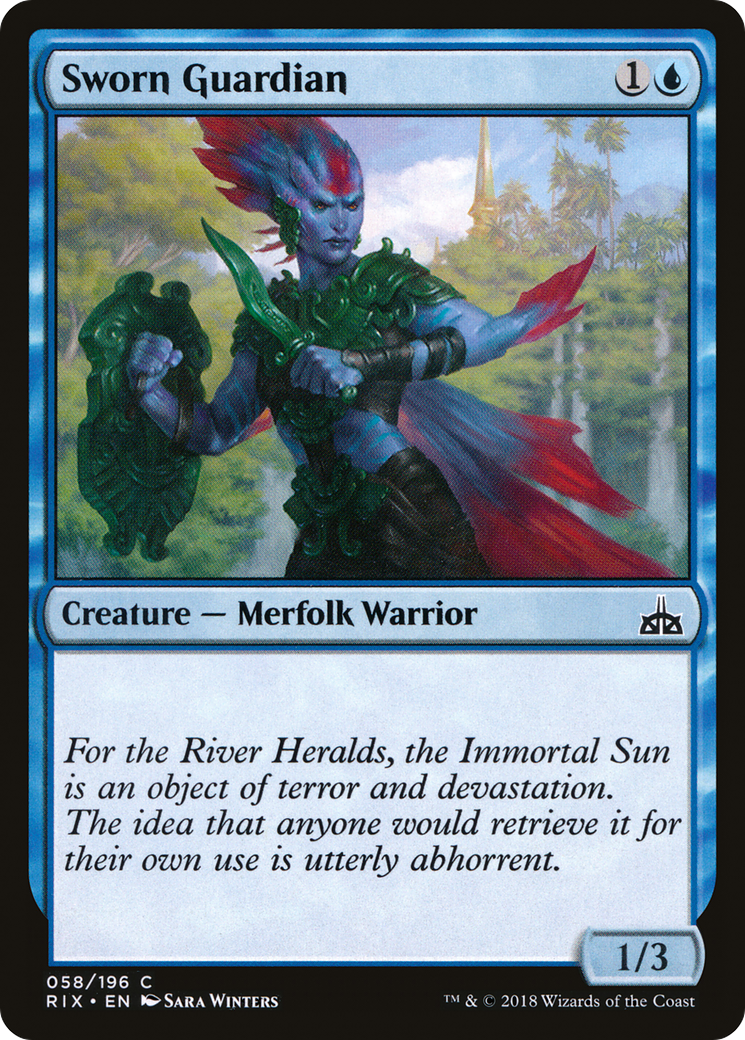 Sworn Guardian (058) Foil - Rivals of Ixalan