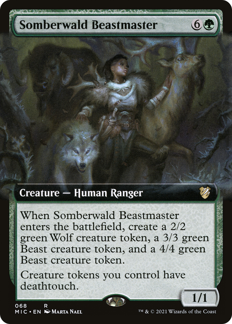 Somberwald Beastmaster (Extended Art) (068) - Midnight Hunt Commander