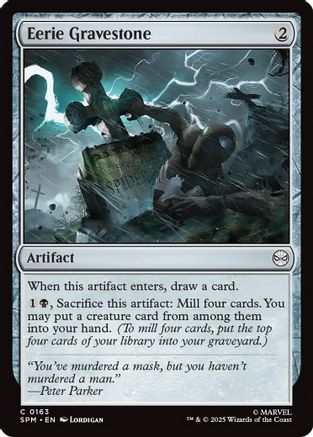 Eerie Gravestone (163) Foil - Marvel's Spider-Man