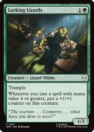 Lurking Lizards (107) Foil - Marvel's Spider-Man