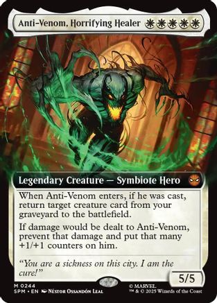 Anti-Venom, Horrifying Healer (Extended Art) (244) Foil - Marvel's Spider-Man