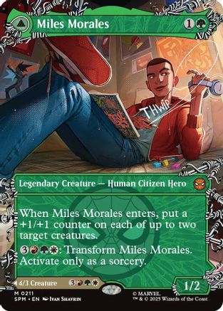 Miles Morales (Borderless) (211) Foil - Marvel's Spider-Man