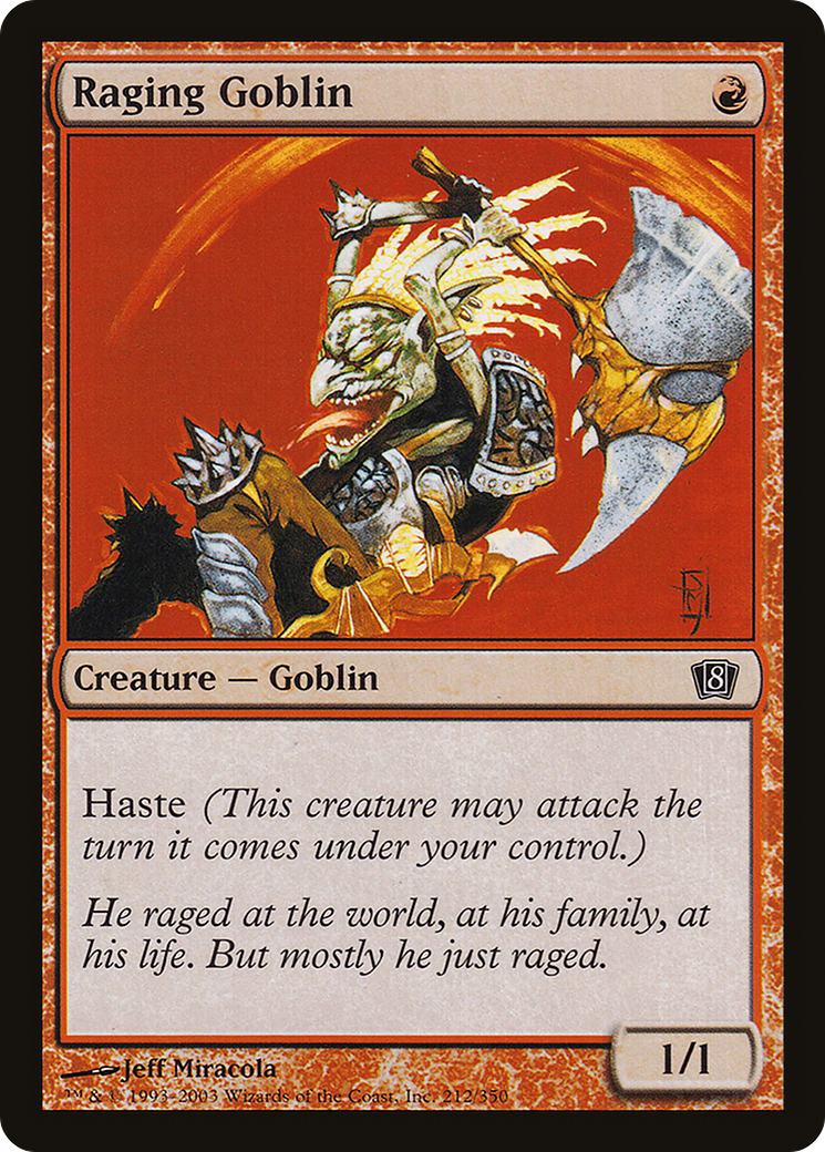 Raging Goblin (212) - Eighth Edition