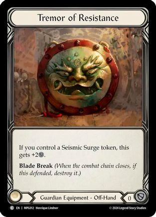 Tremor of Resistance (MPG011) Cold Foil - Mastery Pack Guardian