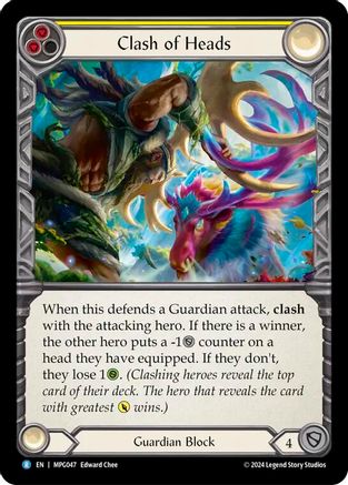 Clash of Heads (MPG047) Rainbow Foil - Mastery Pack Guardian