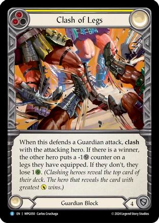 Clash of Legs (MPG050) Rainbow Foil - Mastery Pack Guardian