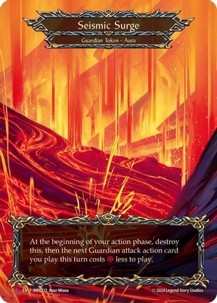 Seismic Surge (Lava) (Marvel) (MPG112) Cold Foil - Mastery Pack Guardian