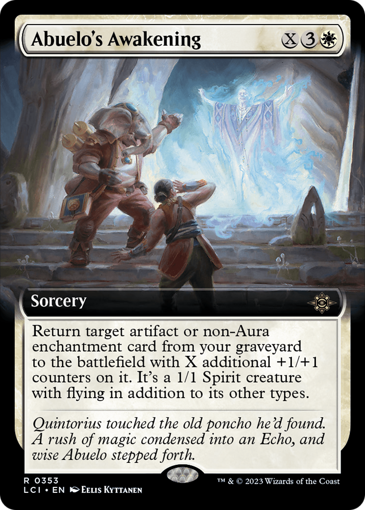 Abuelo's Awakening (Extended Art) (353) Foil - The Lost Caverns of Ixalan