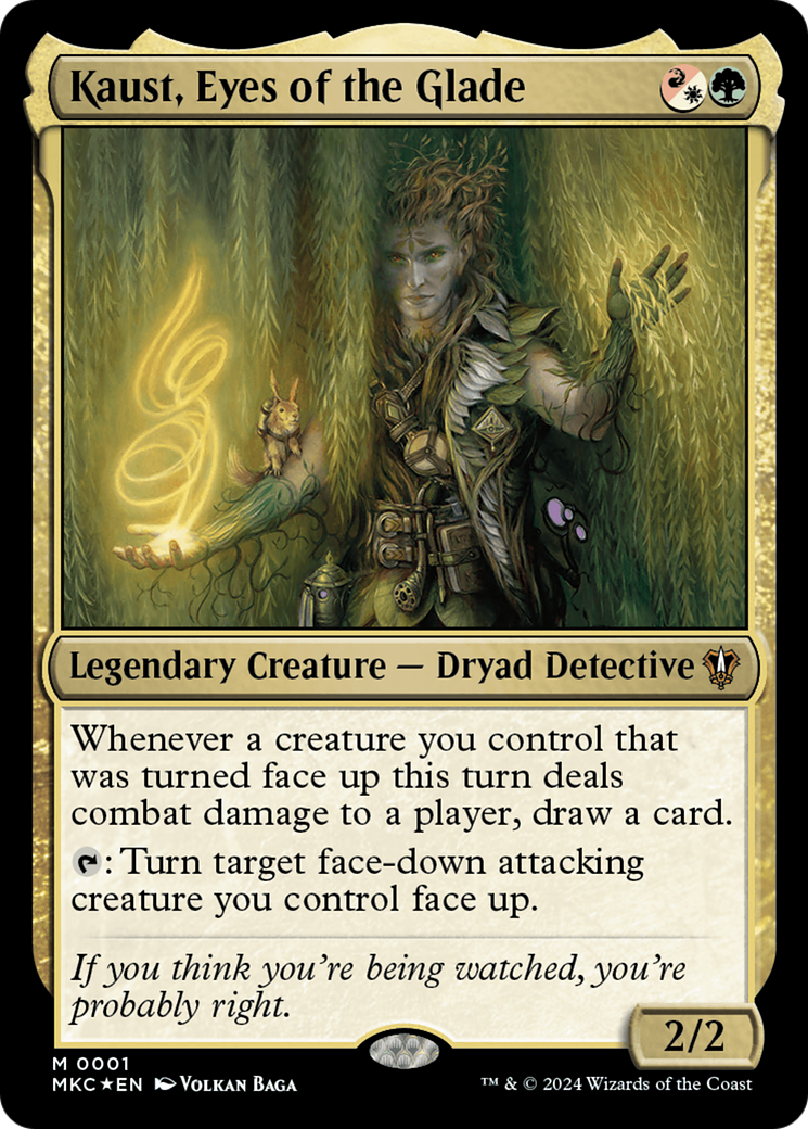 Kaust, Eyes of the Glade (001) Foil - Murders at Karlov Manor Commander