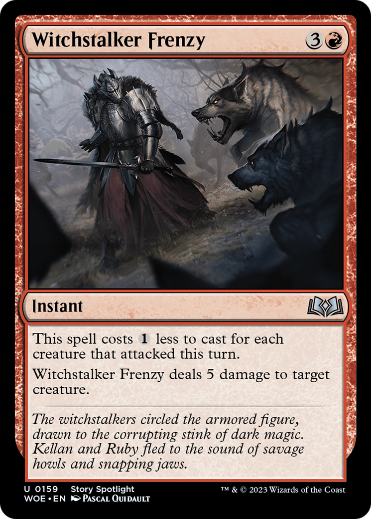 Witchstalker Frenzy (159) Foil - Wilds of Eldraine