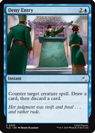 Deny Entry (222) Foil - Avatar: The Last Airbender: Eternal-Legal