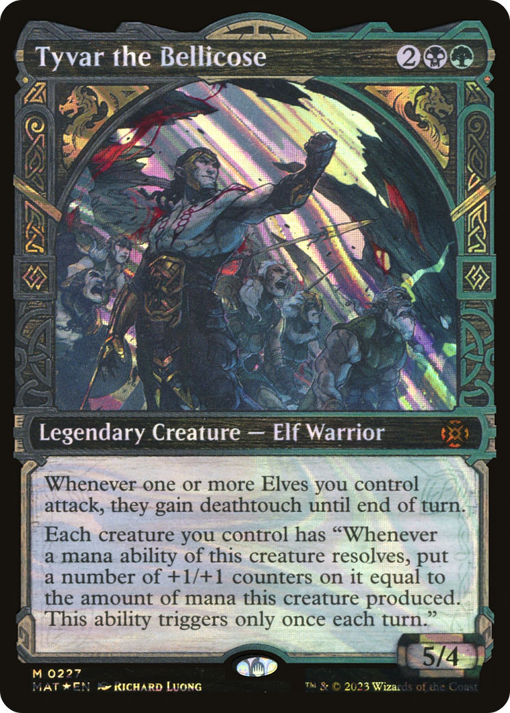 Tyvar the Bellicose (Halo Foil) (Showcase) (227) Foil - March of the Machine: The Aftermath