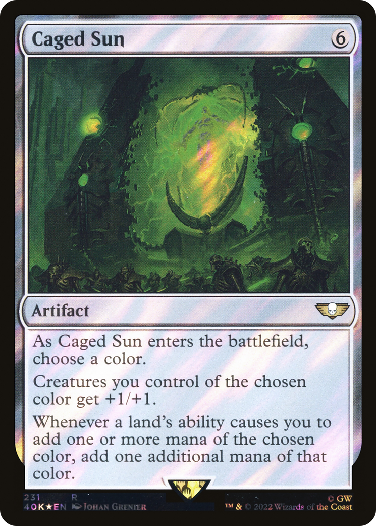 Caged Sun (231) Surge Foil - Warhammer 40,000 Commander