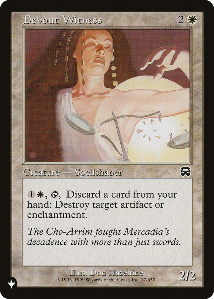 Devout Witness (Retro) (MMQ-17) - The List