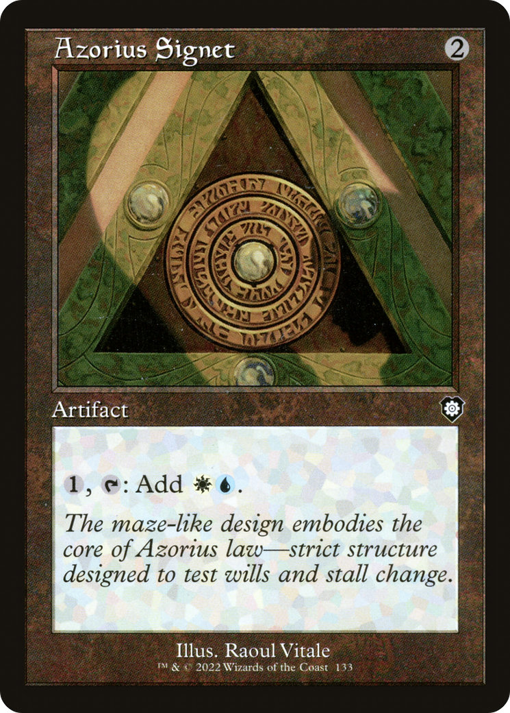 Azorius Signet (Retro) (133) - The Brothers' War Commander