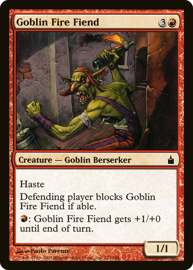 Goblin Fire Fiend (127) - Ravnica: City of Guilds