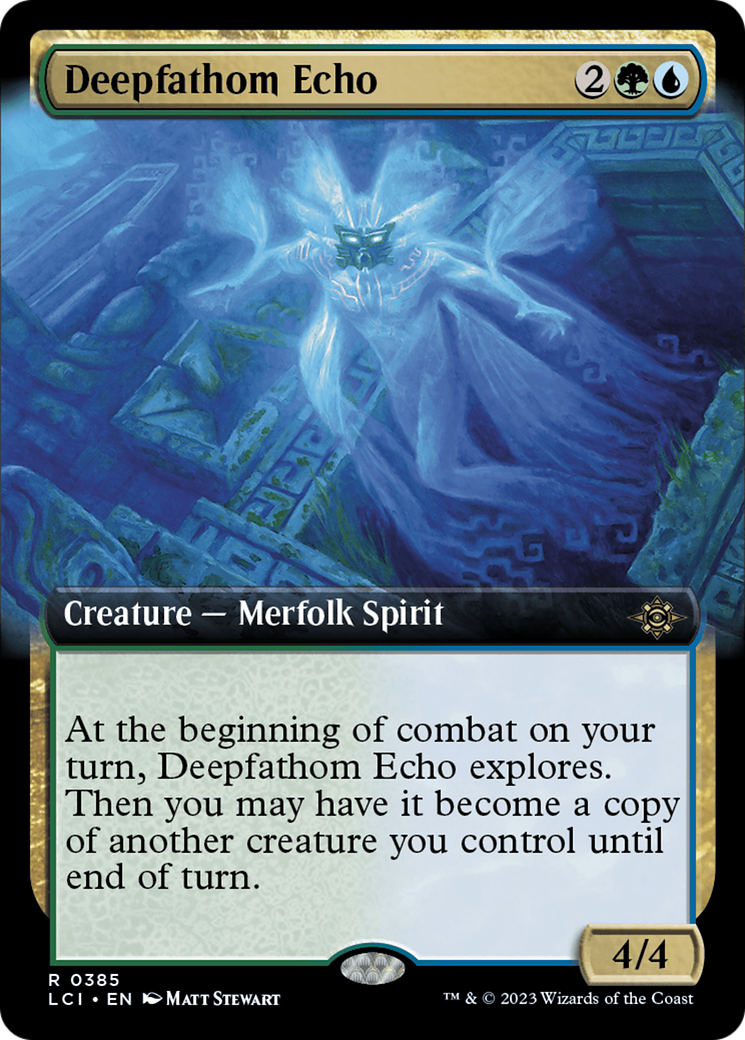 Deepfathom Echo (Extended Art) (385) - The Lost Caverns of Ixalan
