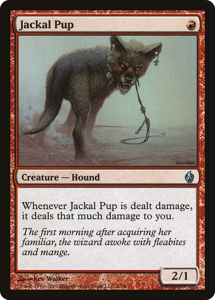 Jackal Pup (002) Foil - Premium Deck Series: Fire and Lightning