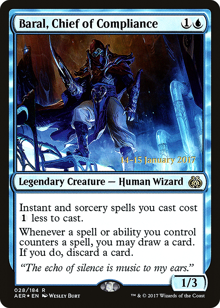 Baral, Chief of Compliance (28s) Foil - Aether Revolt Promos