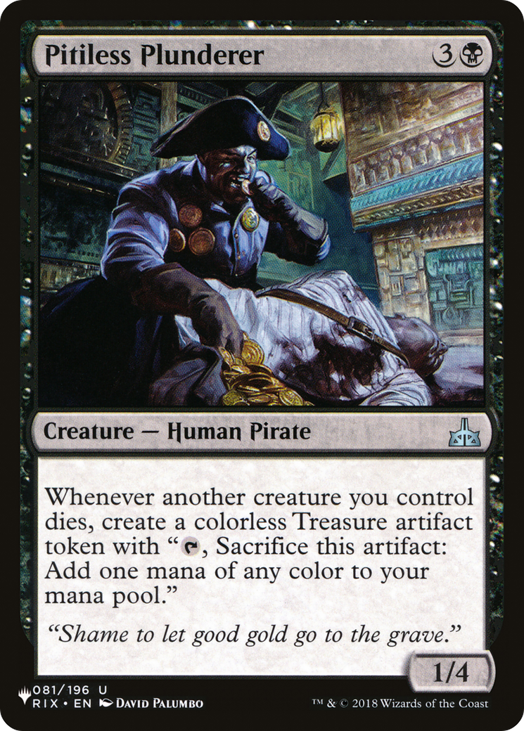 Pitiless Plunderer (081/196) - The List