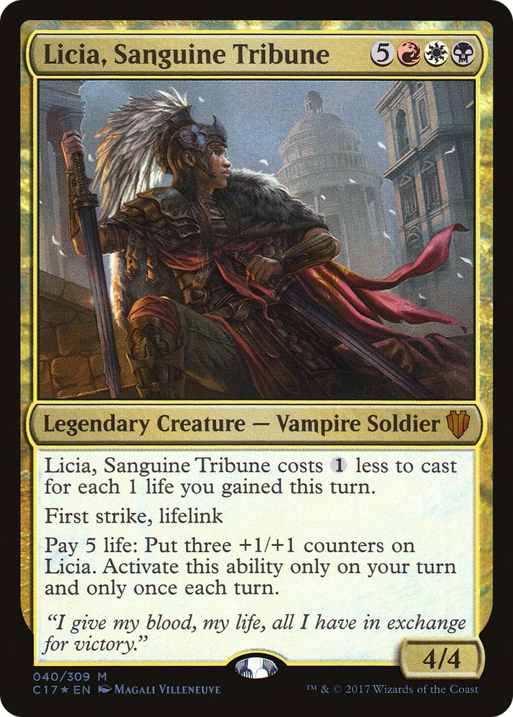 Licia, Sanguine Tribune (040) Foil - Commander 2017