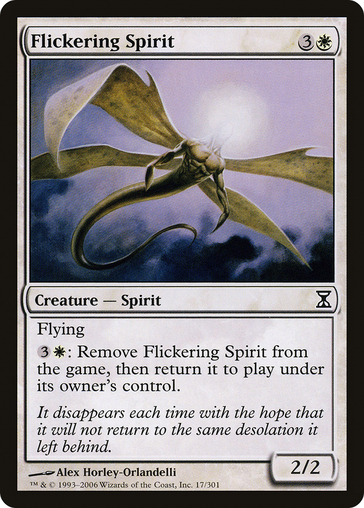 Flickering Spirit (017) Foil - Time Spiral