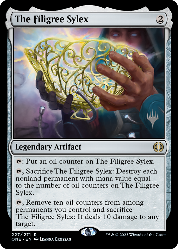 The Filigree Sylex (227) Foil - Phyrexia: All Will Be One Promos