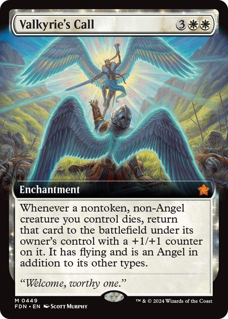 Valkyrie's Call (Extended Art) (449) Foil - Foundations
