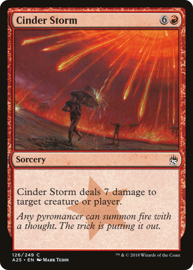 Cinder Storm (126) Foil - Masters 25