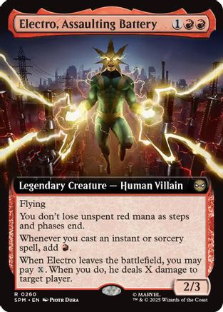 Electro, Assaulting Battery (Extended Art) (260) - Marvel's Spider-Man