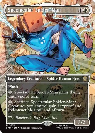 Spectacular Spider-Man (Borderless) (Textured Foil) (236) Foil - Marvel's Spider-Man