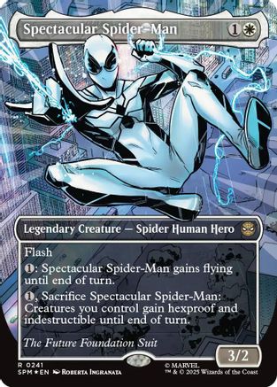 Spectacular Spider-Man (Borderless) (Textured Foil) (241) Foil - Marvel's Spider-Man