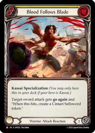 Blood Follows Blade (SUP252) Rainbow Foil - Super Slam