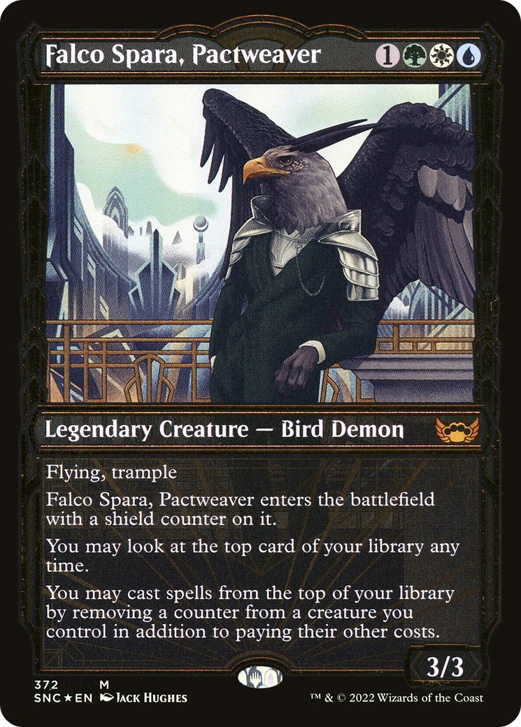 Falco Spara, Pactweaver (Gilded Foil) (372) Foil - Streets of New Capenna