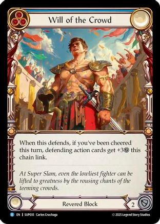 Will of the Crowd (SUP035) Rainbow Foil - Super Slam